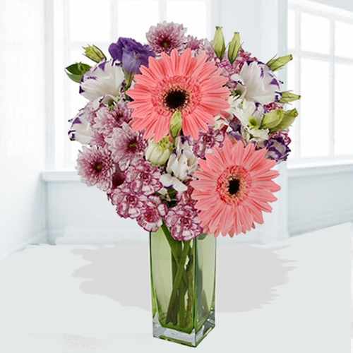 Graceful Bouquet Of Pink Gerberas