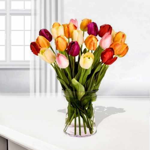 Bouquet Of 24 Mixed Tulip