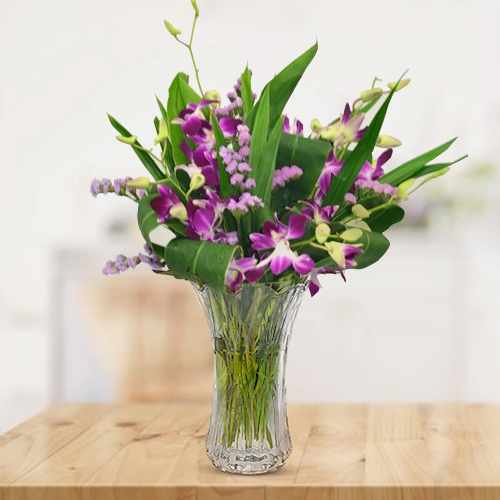 Purple Orchids Arrangement
