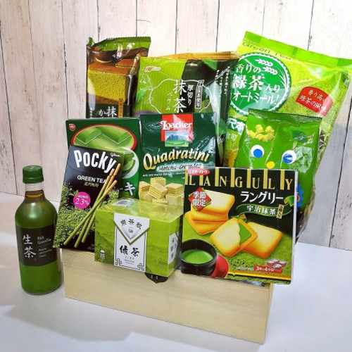 Green Tea And Cookies Hamper