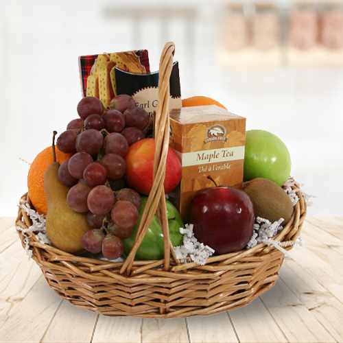 Fruits And Tea Basket