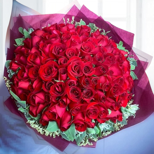 Bouquet Of 100 Red Roses